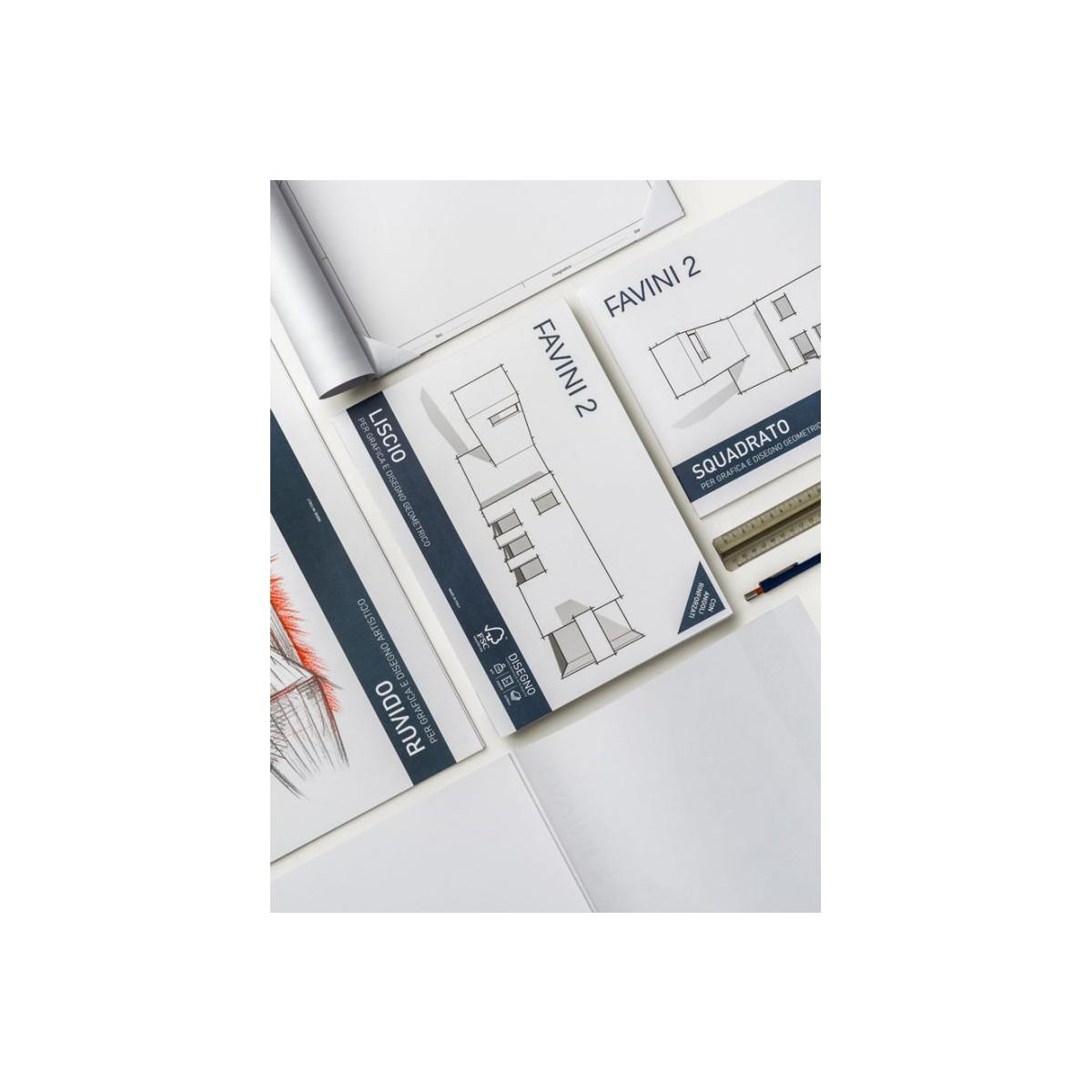 Favini - album favini 2 - liscio - 10 fg - 110 gr - 24 x 33 cm