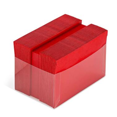 Favini - scatolo da 100 buste 90gr + cartoncini 200 gr - formato 9 x 14 c9 - colore rosso scarlatto