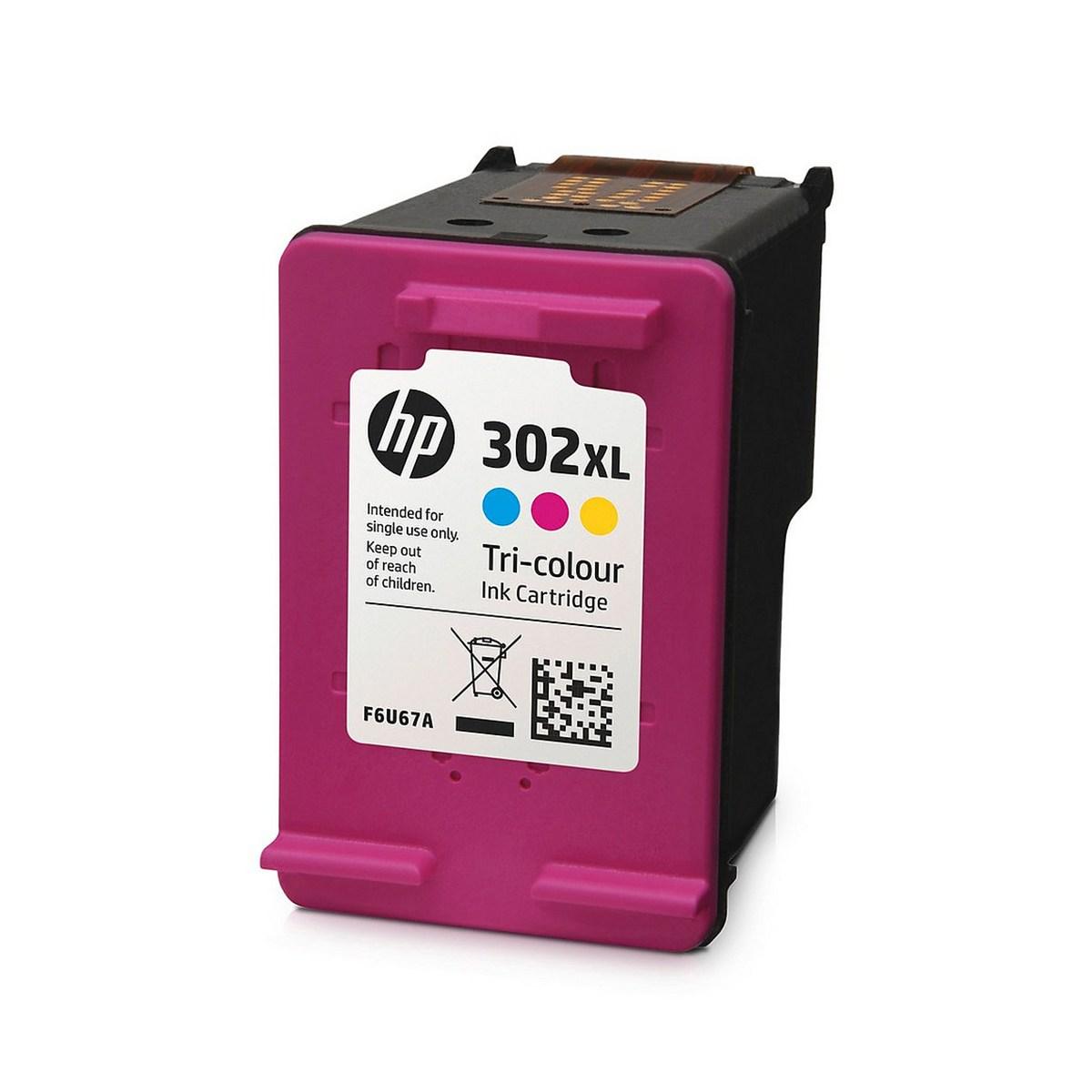 Hp 302 xl f6u67ae cartuccia originale per stampanti a getto di inchiostro, tricromia . (330pp)