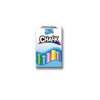 Chalk - gessi tondi - scatola 10 pz - colori assortiti