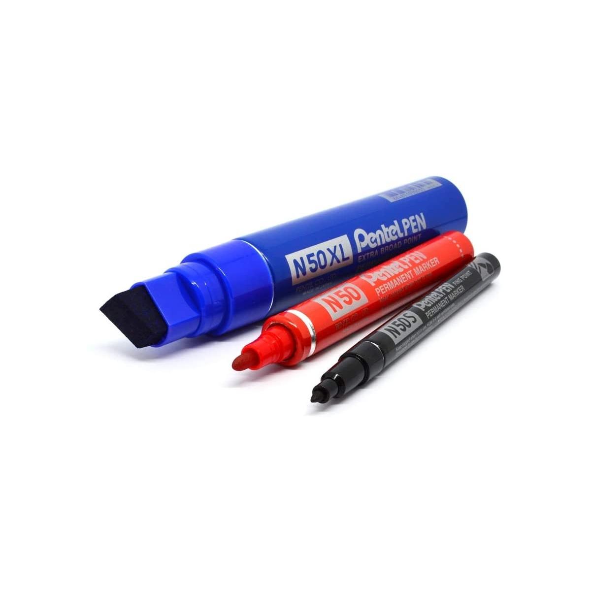 Pentel pen slim - marcatore permanente slim professionale punta dine extra forte -