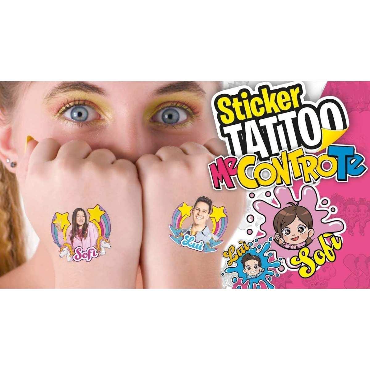 Me contro te - bustine stickers tattoo con 15 tatuaggi temporanei per bambini lu? e sof? -