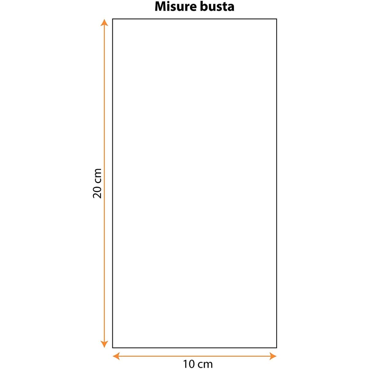 Buste trasparenti, sacchettini per alimenti 10x20 cm