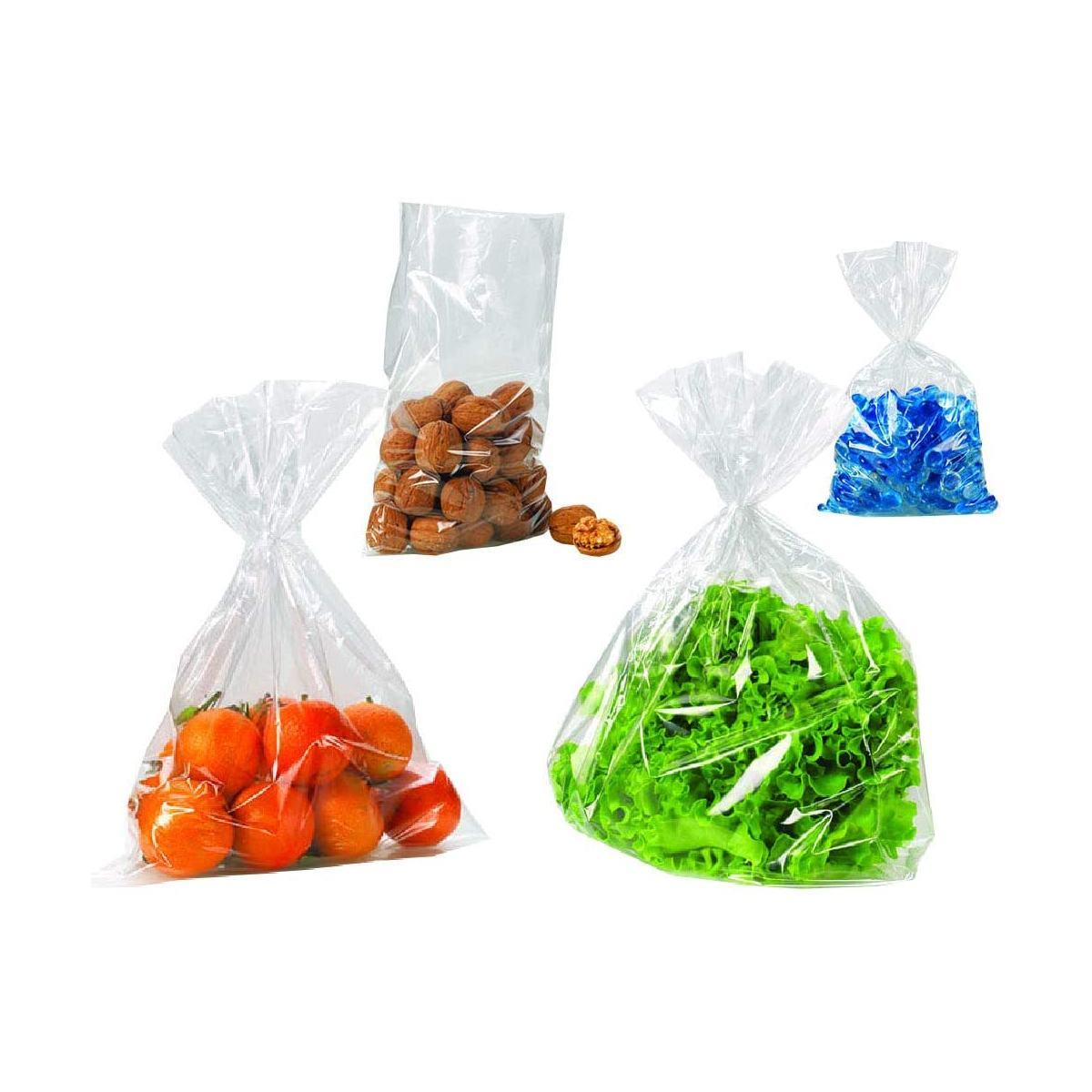 B-pack - buste polietilene idonee per alimenti, riciclabili e multiuso -  formato 30 x 40 cm - confezione da 100 pz con zip richiudibile