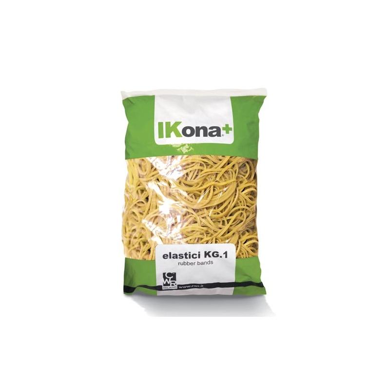 Elastici gialli in gomma - kg.1 - spessore mm.2 - Ø