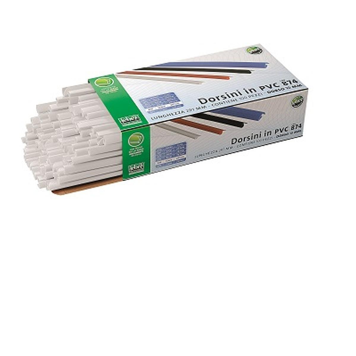 Lebez - dorsini in pvc da 4 mm - confezione da 100 pz