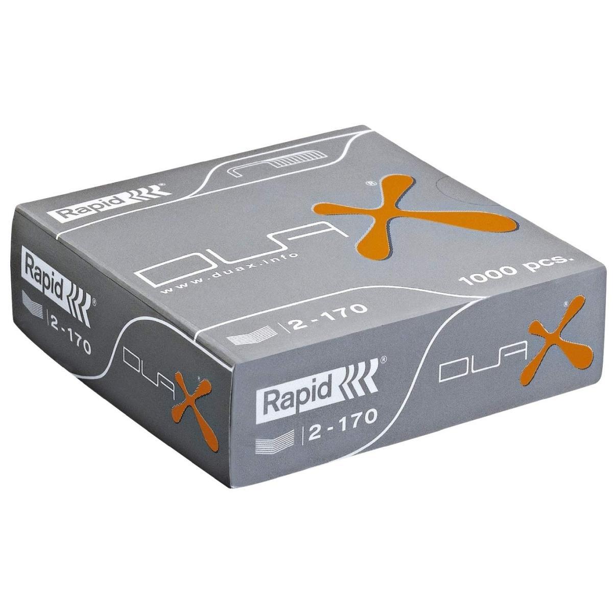 Rapid duax strong - punti cucitrice per alti spessori - confezione da 1000 pz