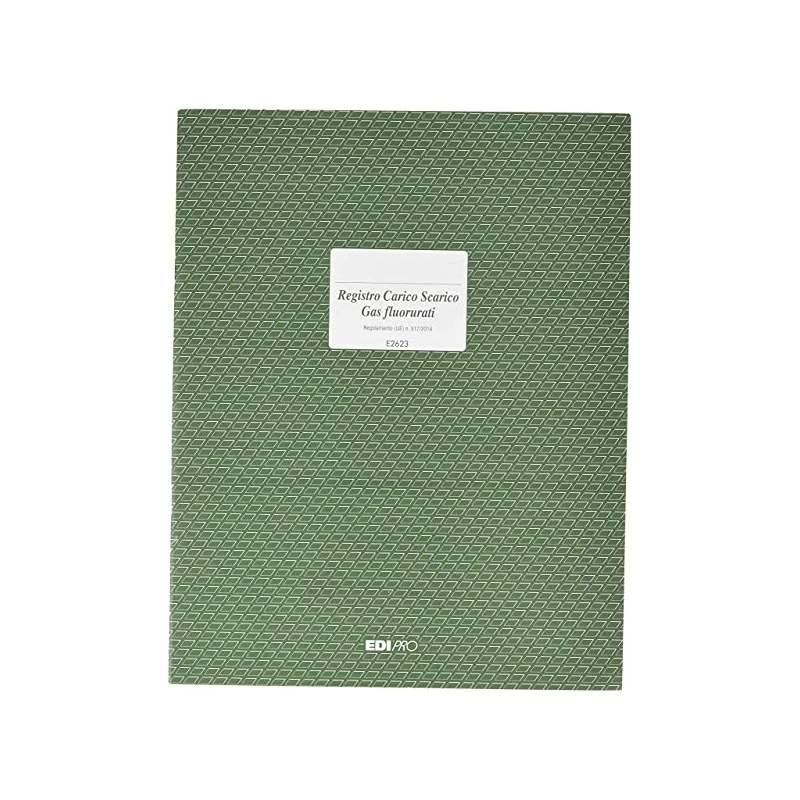 Edipro - registro carico scarico gas fluorurati 48 pagine - 31 x 24,5 cm