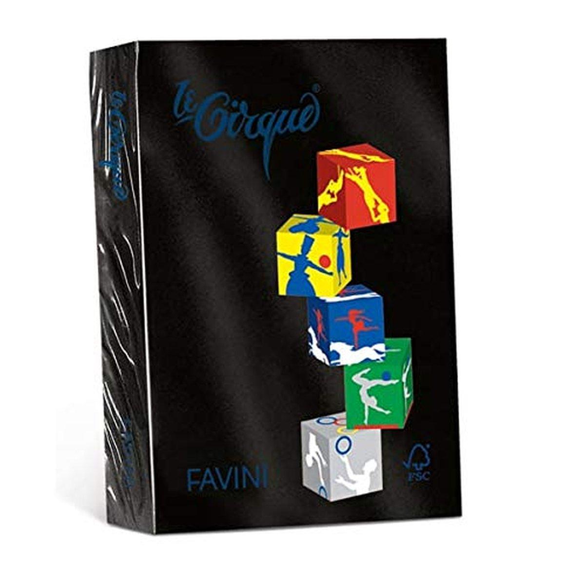 FAVINI - RISMA "LE CIRQUE" A4 - 250 FOGLI - 160 GR - NERO -