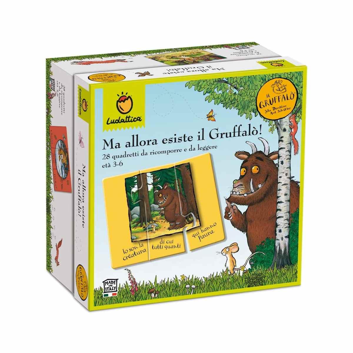 Ludattica - il gruffalÒ - ma allora esiste il gruffalÒ! ricomponi i quadretti - 28 quadretti da ricomporre e da leggere 3-6 anni