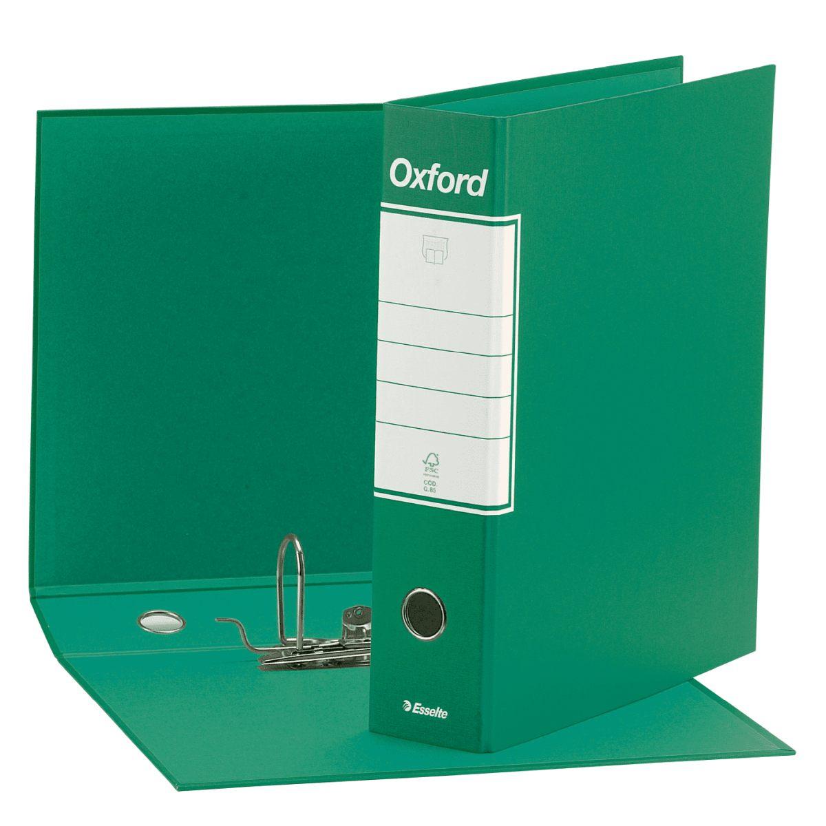 Registratori con custodia esselte oxford - f.to protocollo 29,5 x 35 cm - dorso 8 cm