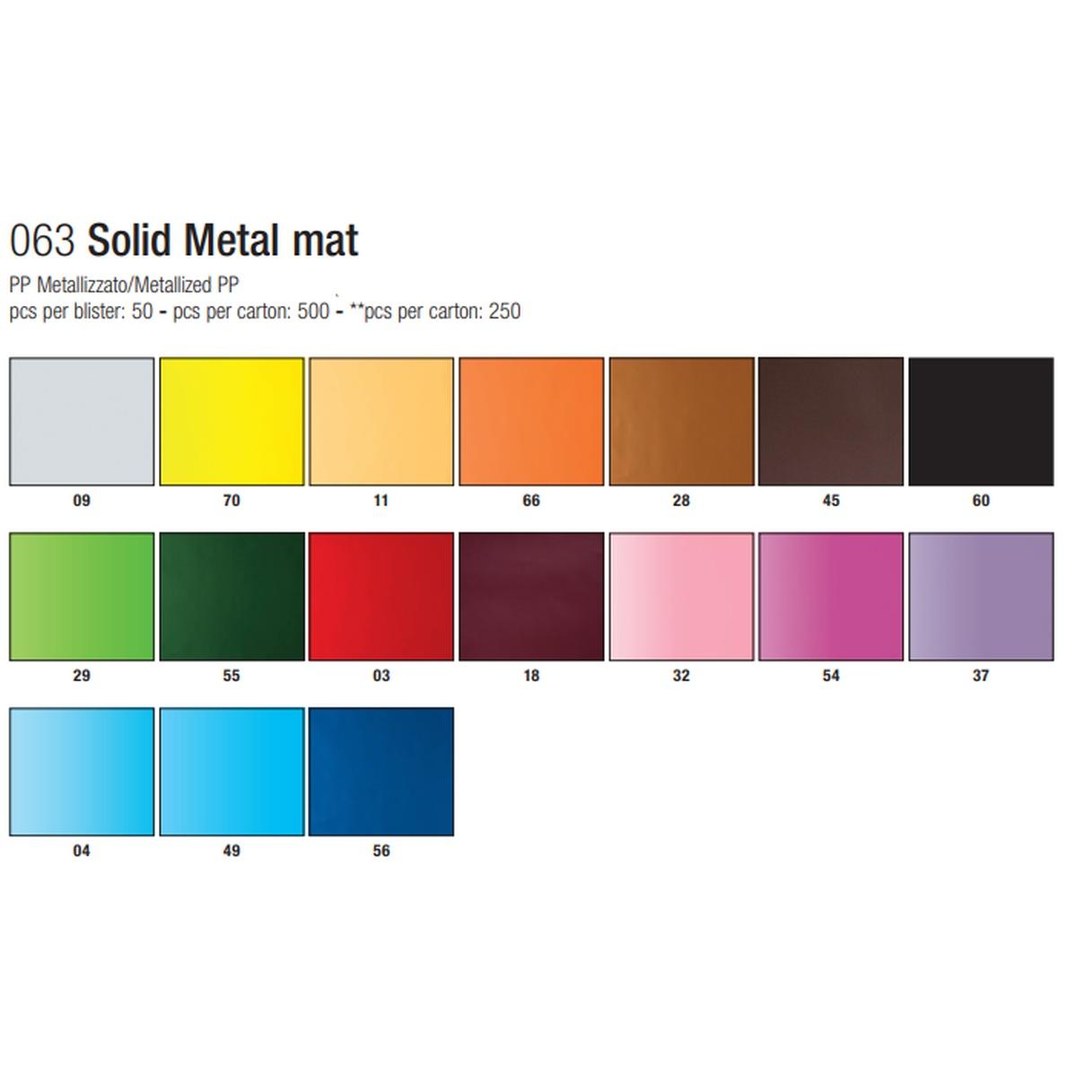 Star - sacchetti pp metallizzato solid metal mat - formato 60 x 80 cm - 35 micron