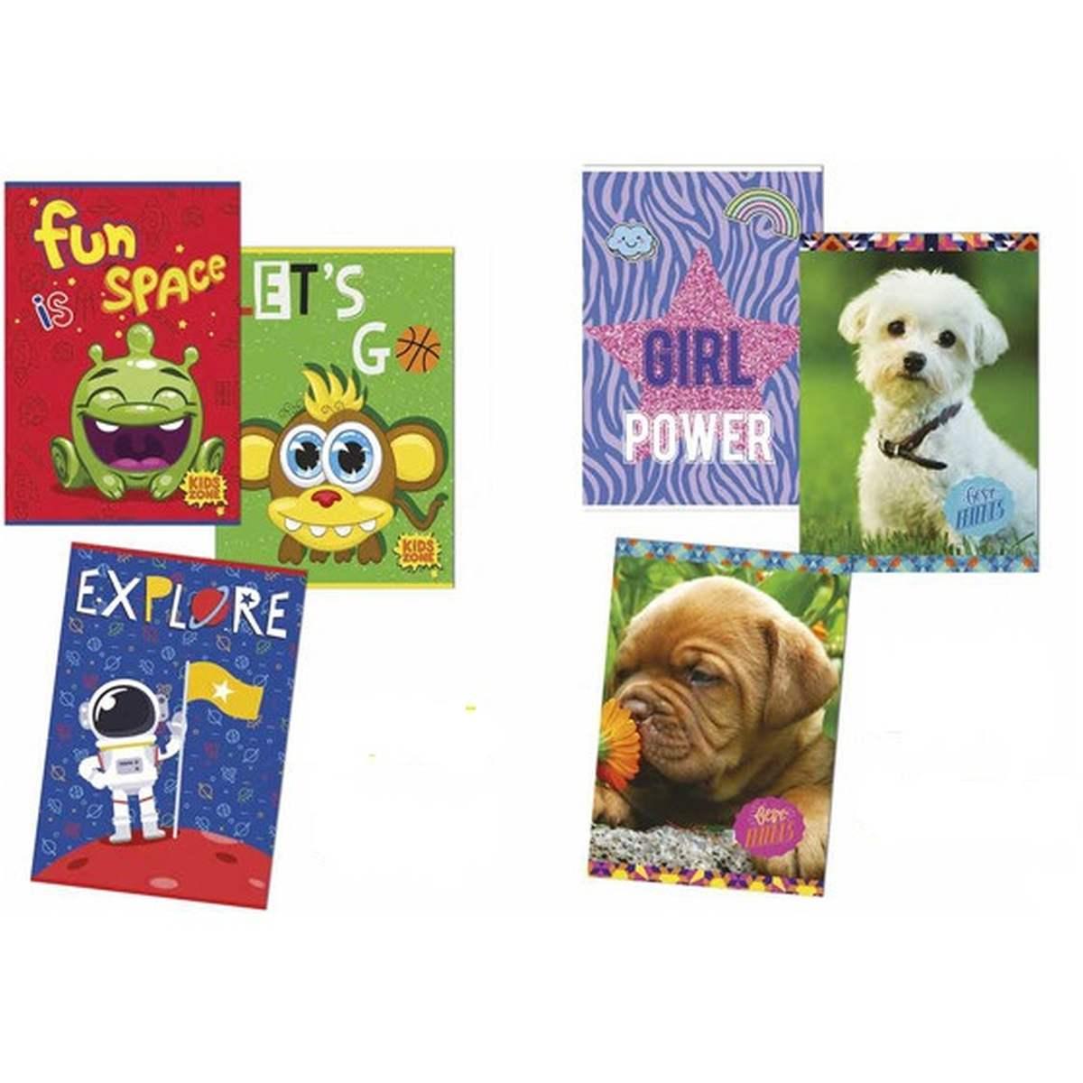 Tintaunita - maxi quaderni cartonati fantasia - a4 - 120 fg - 80 gr