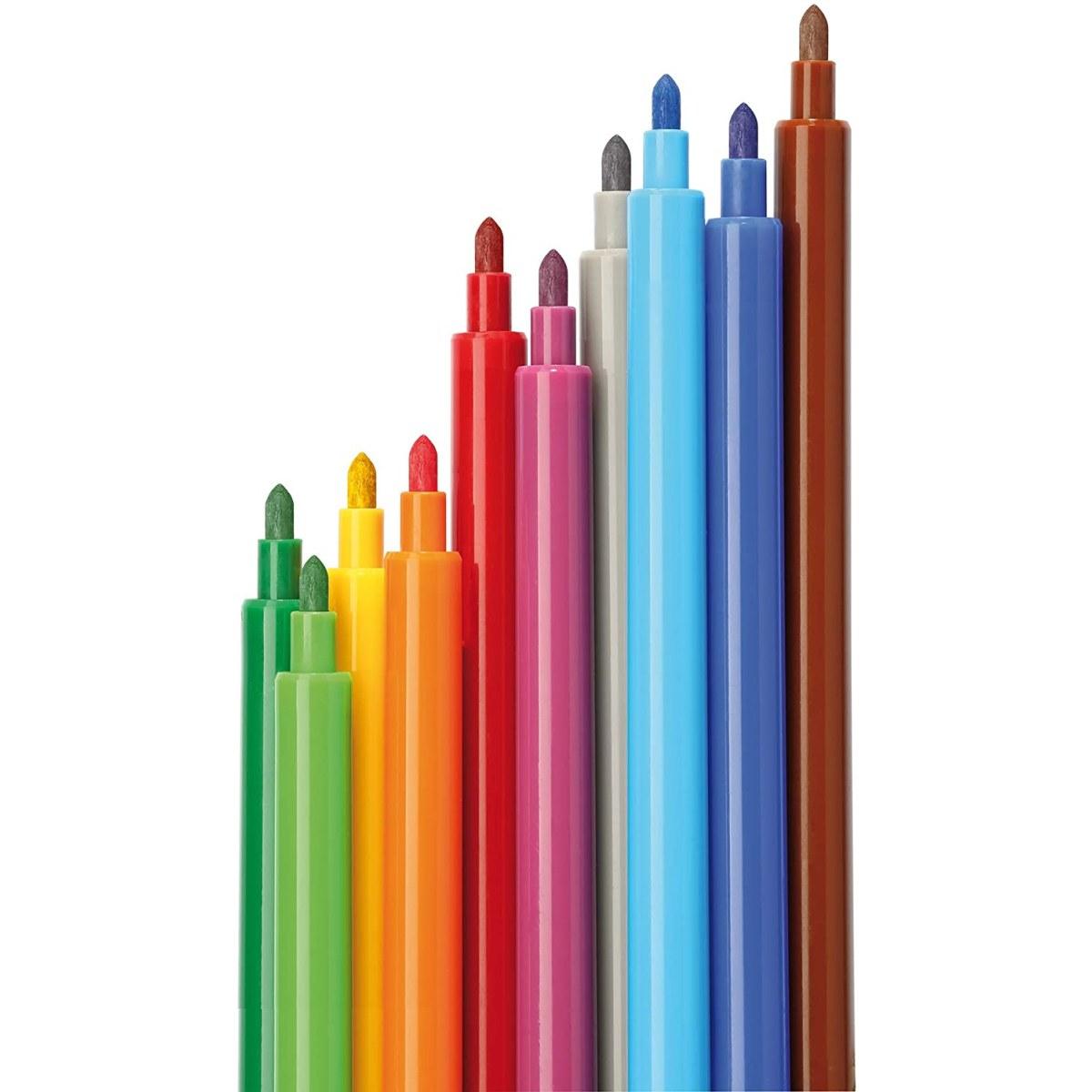 Fibracolor colorito - pennarelli punta fine - confezione da 18 pz - speciale ricarica astuccio