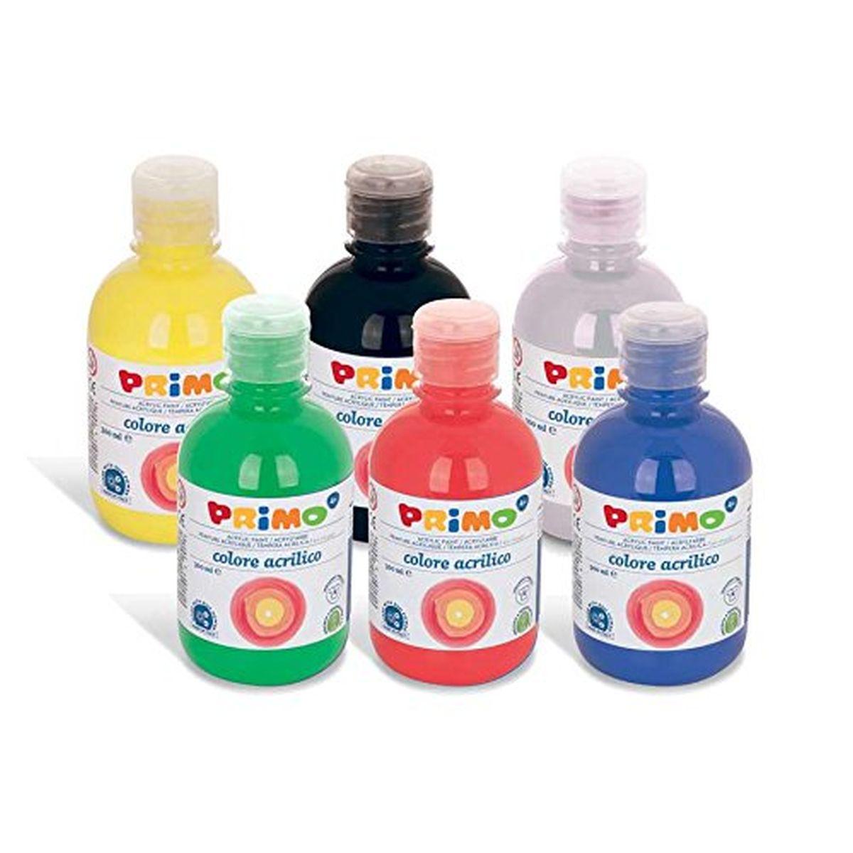 Primo - display colore acrilico - 6 bottiglie con tappo dosatore da 300 ml -