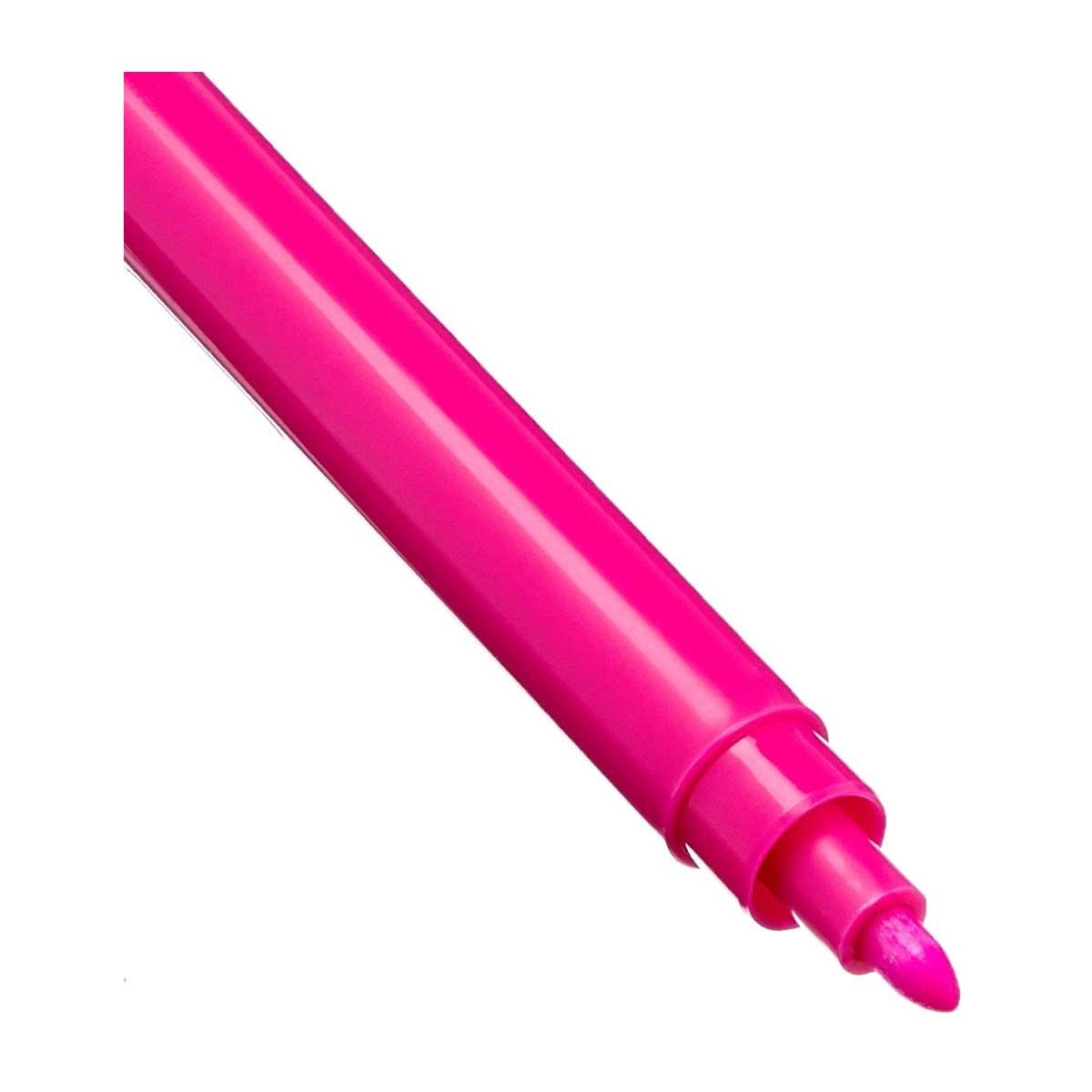 Fibracolor colorito fluo - punta fine 3 mm  confezione da 8 pz