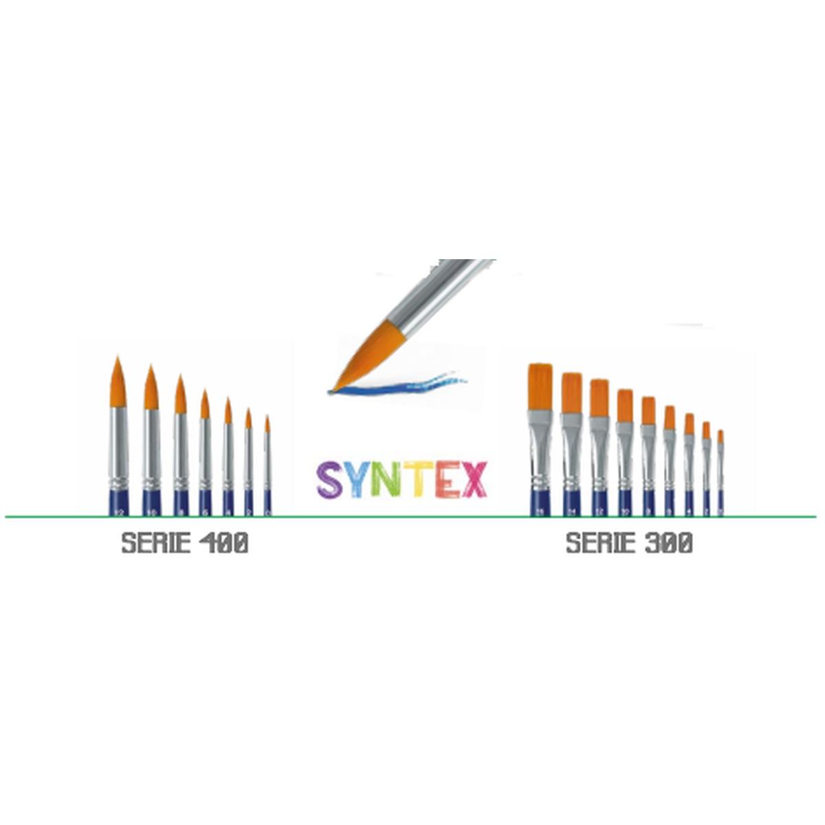Lebez - syntex 12 - pennello punta a spatola in setola sintetica