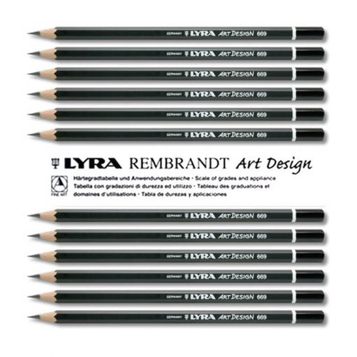 Lyra rembrandt art design - matita di grafite finissima ideale per il disegno artistico e tecnico - diametro mina da 2 a 2,8 mm