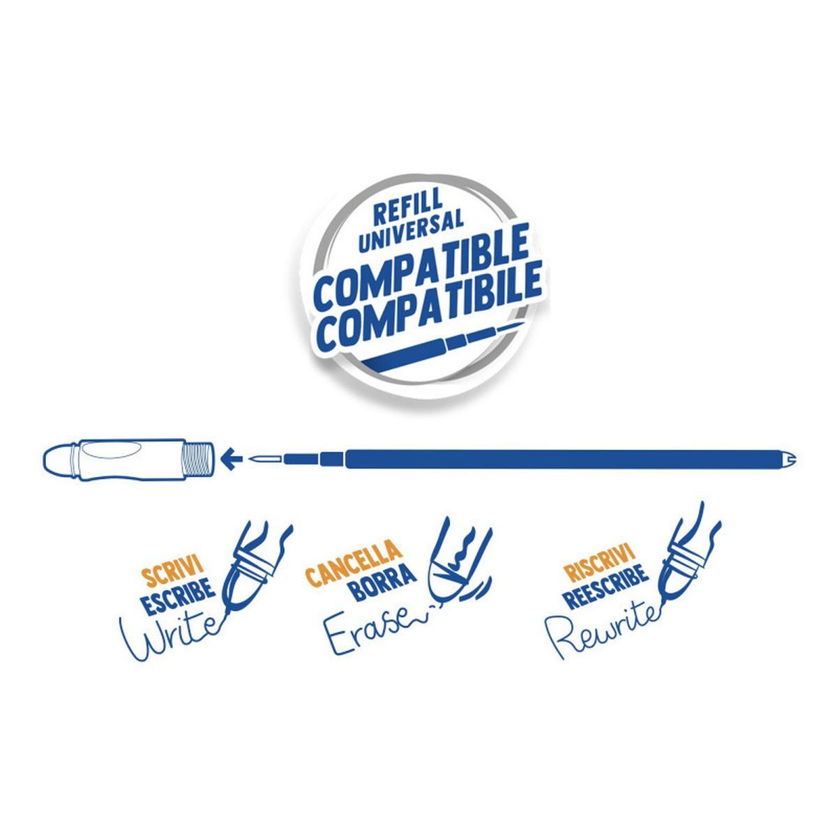 Carioca - oops pop refill penna cancellabile - 0,7 mm