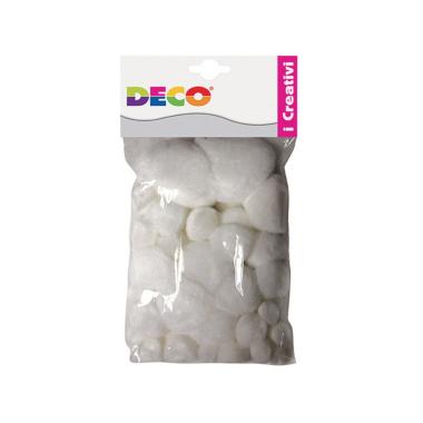 Deco - pompons morbidi - bianco- misure assortite