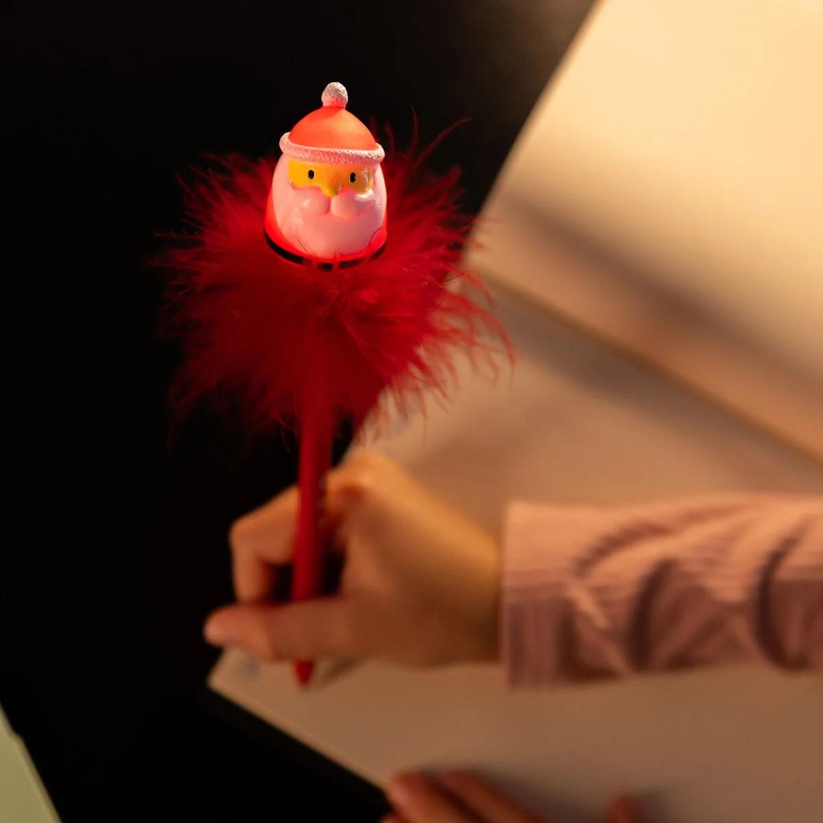 Legami light-up santa claus ballpoint - writing is magic - penna luminosa a sfera