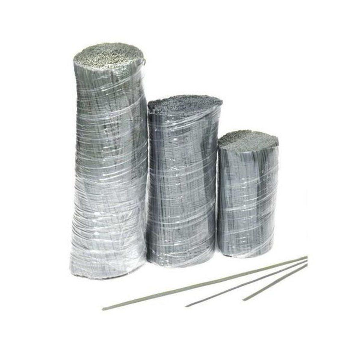 Piattine costituite da filo metallico rivestito in plastica - blister da 1000 pezzi - lunghezza 20 cm