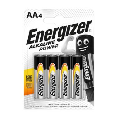Batterie stilo energizer alkaline power  aa - blister 4 pezzi