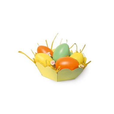 Deco - uova colorate piÙ cestino
