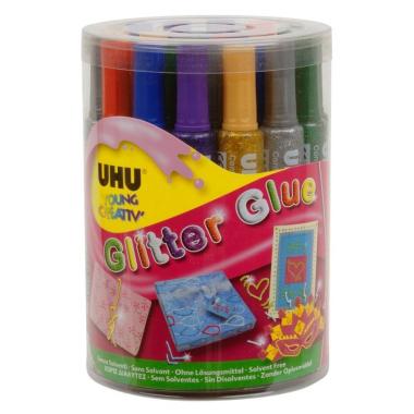 Uhu glitter glue colori assortiti 20 ml