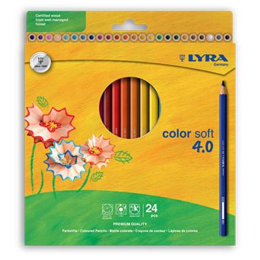 Lyra color soft 4.0 - astuccio 24 pastelli