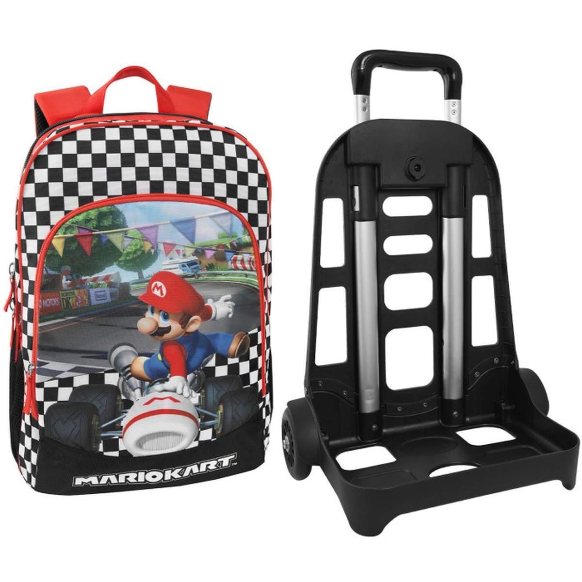 Fcp - zaino organizzato trolley staccabile - mariokart