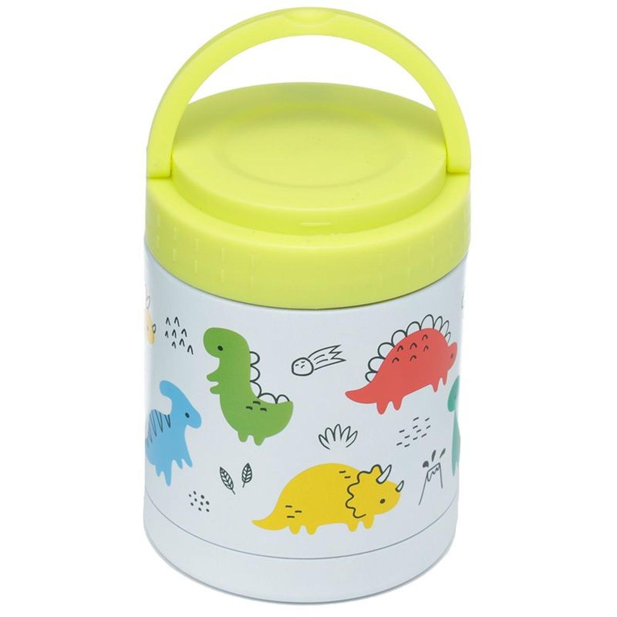 Contenitore per alimenti termico in acciaio 400ml - baby dinosauri - dinosauria