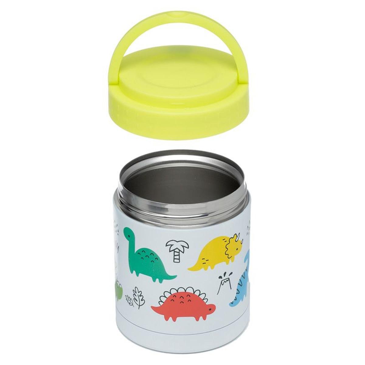 Contenitore per alimenti termico in acciaio 400ml - baby dinosauri - dinosauria