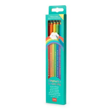 Legami - set of 6 hb graphite pencils made from recycled paper
