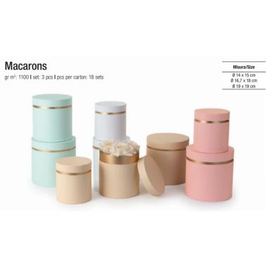 Macarons boxes - set 3 pcs
