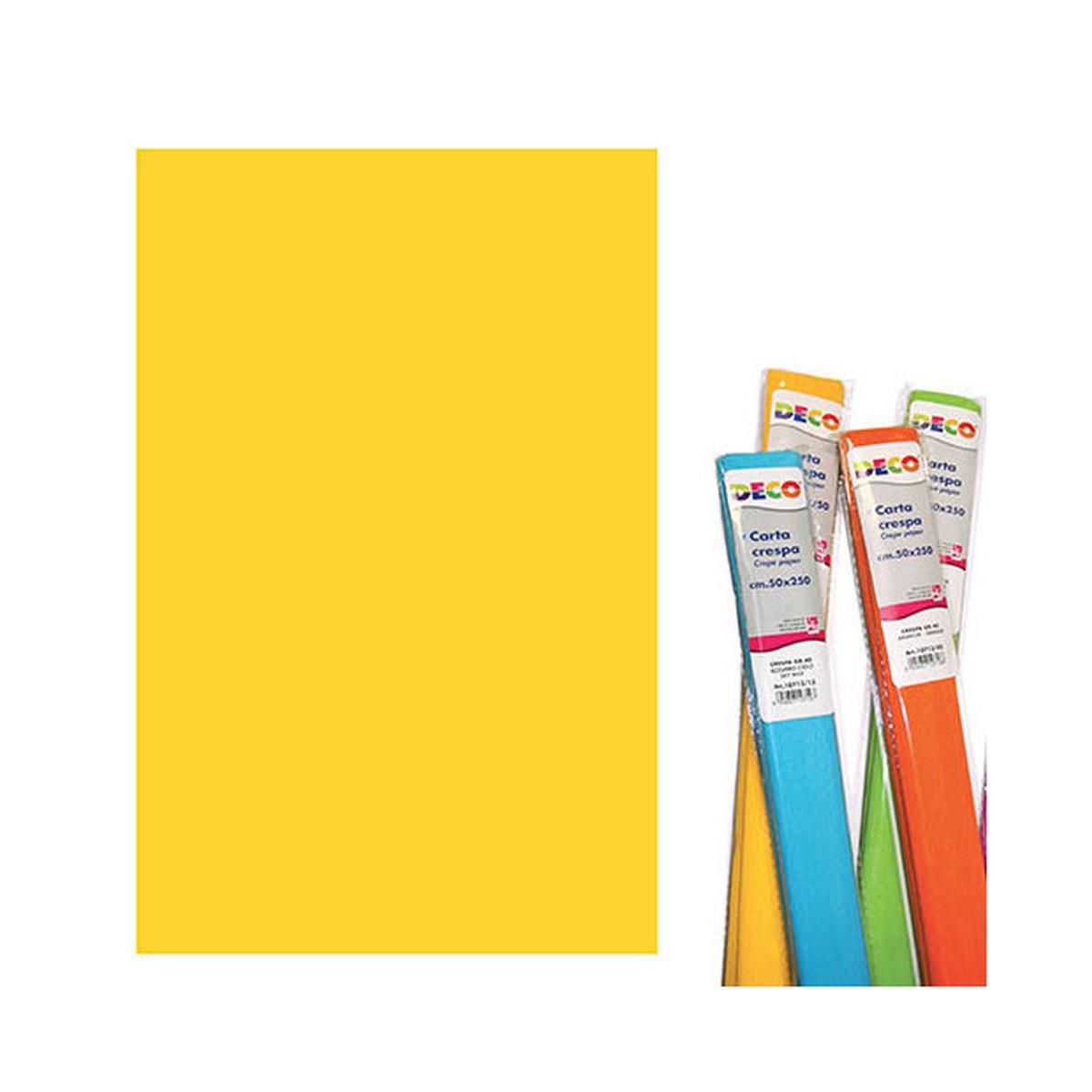 Deco - rotolo carta crespa metallizzata da cm 50 x 250 - 32 gr