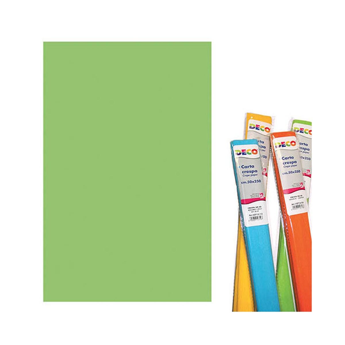 Deco - rotolo carta crespa metallizzata da cm 50 x 250 - 32 gr