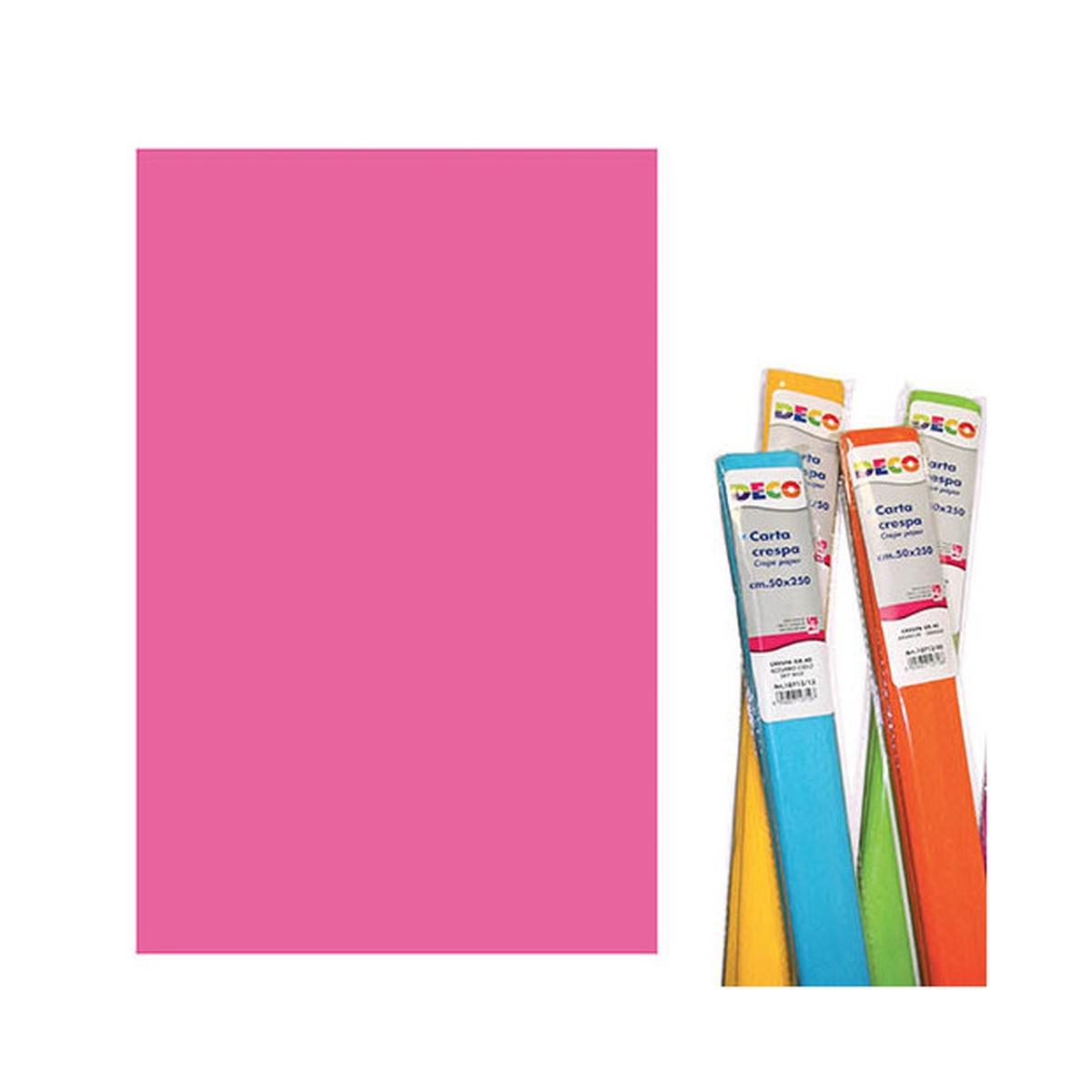 Deco - rotolo carta crespa metallizzata da cm 50 x 250 - 32 gr