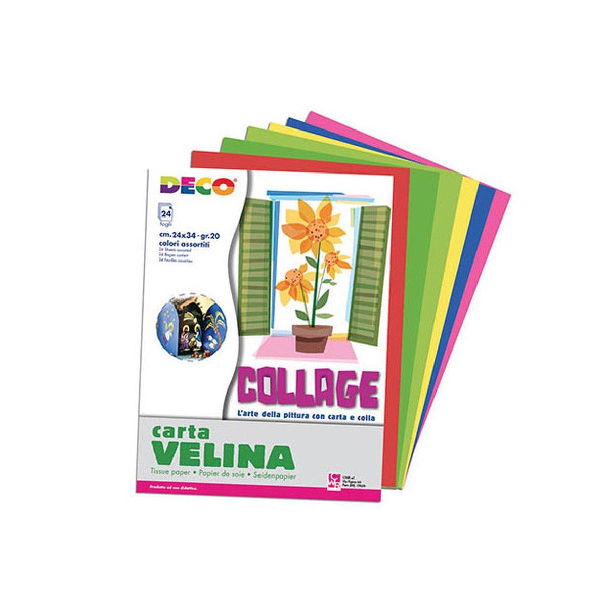 Deco - carta velina - album - 24 x 34 cm - 24 fg - 20 gr