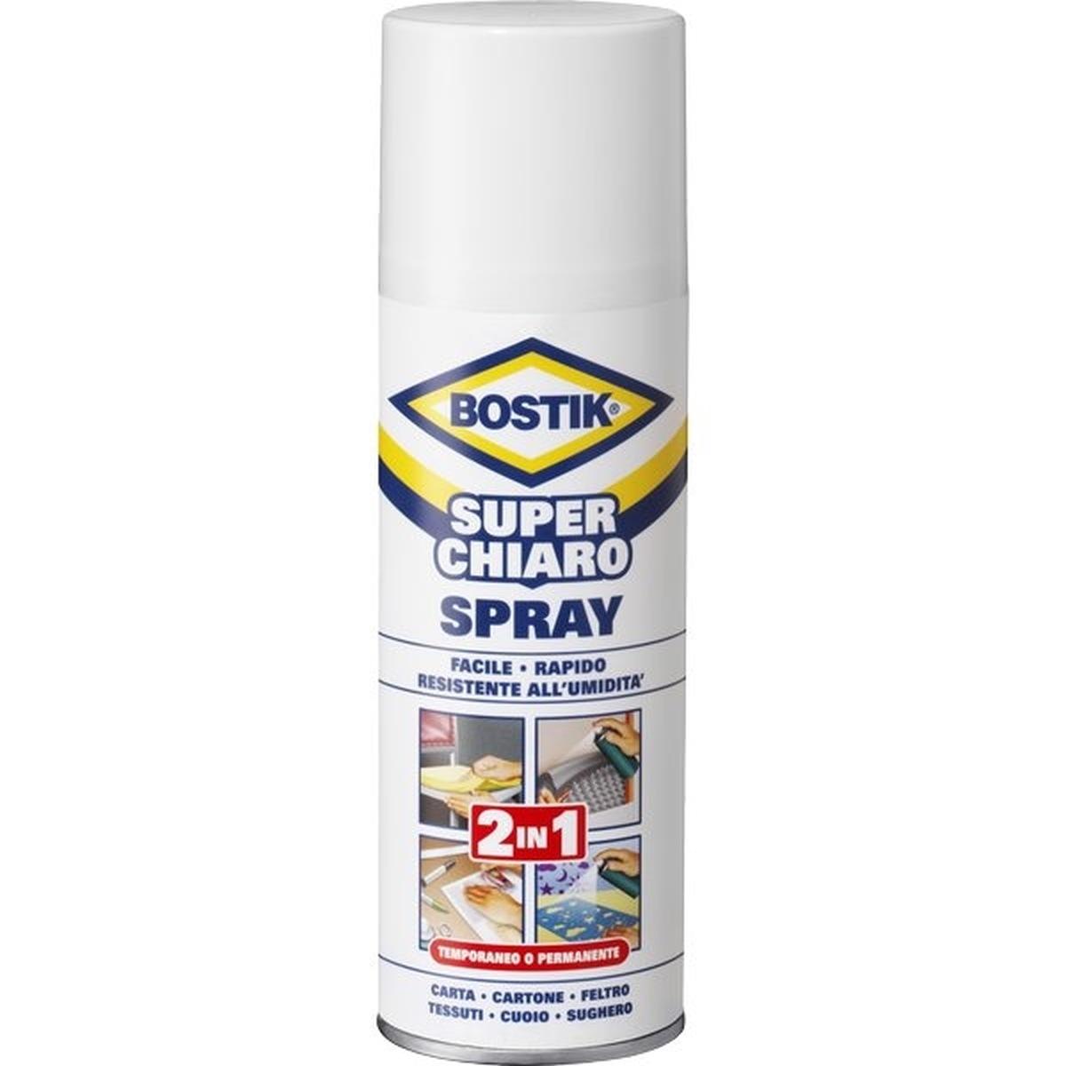 Bostik colla spray super chiaro - 2 in 1 - 500 ml