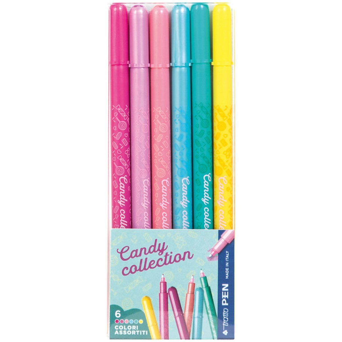 Tratto pen candy collection - astuccio 6 pz