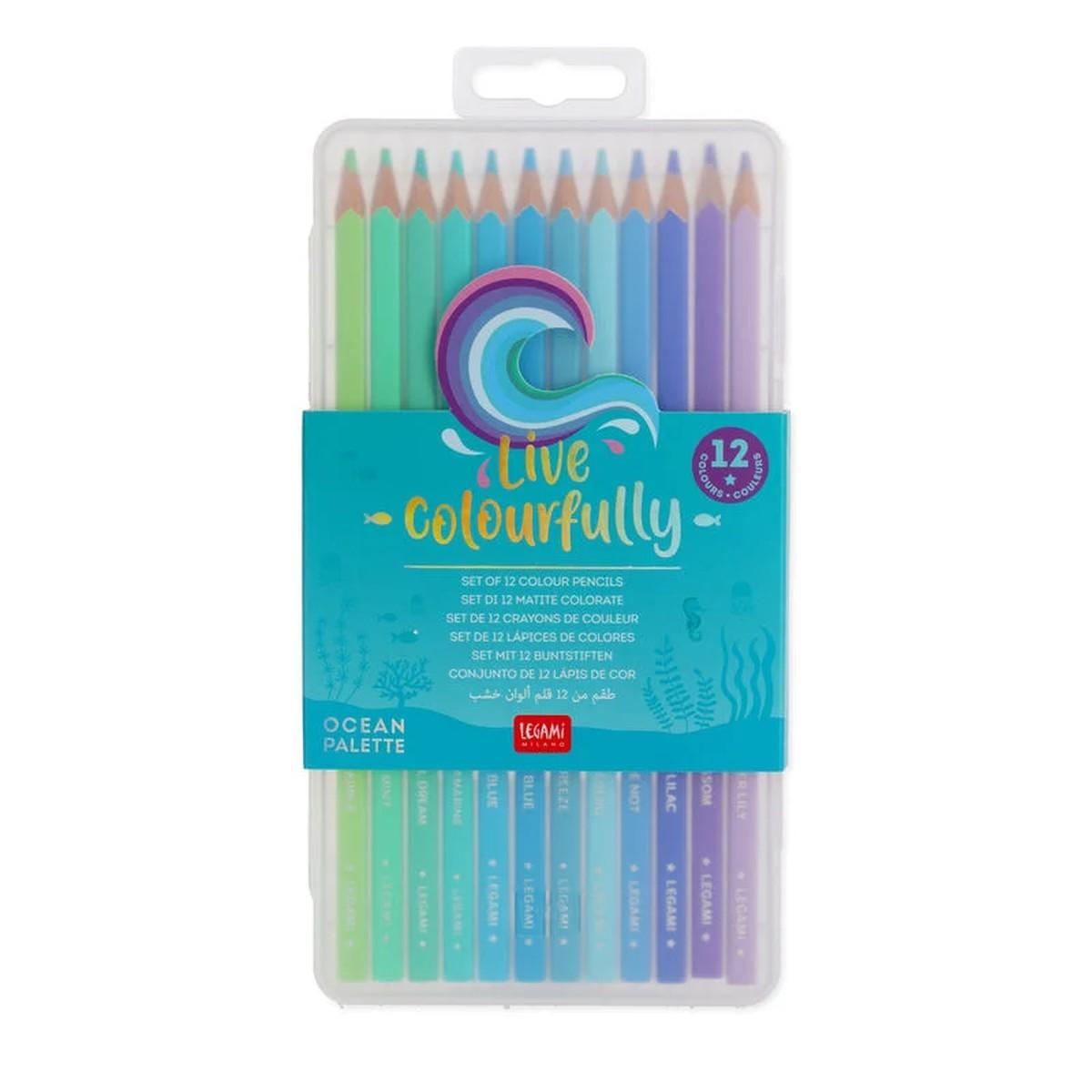 Legami set di 12 matite colorate - live colorfully