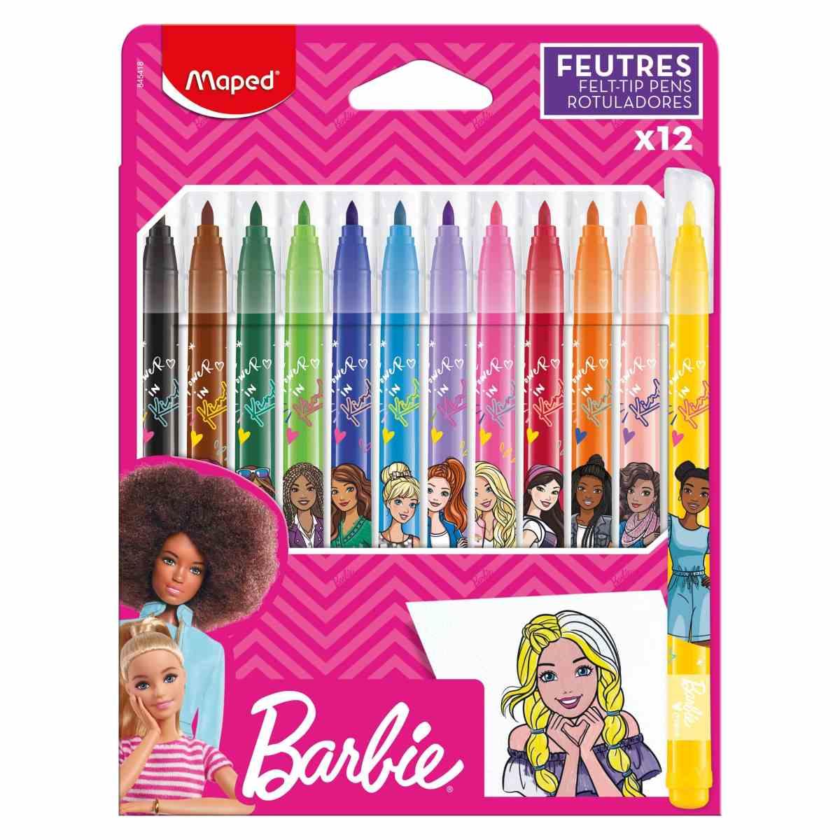 Maped pennarelli barbie 12 pz