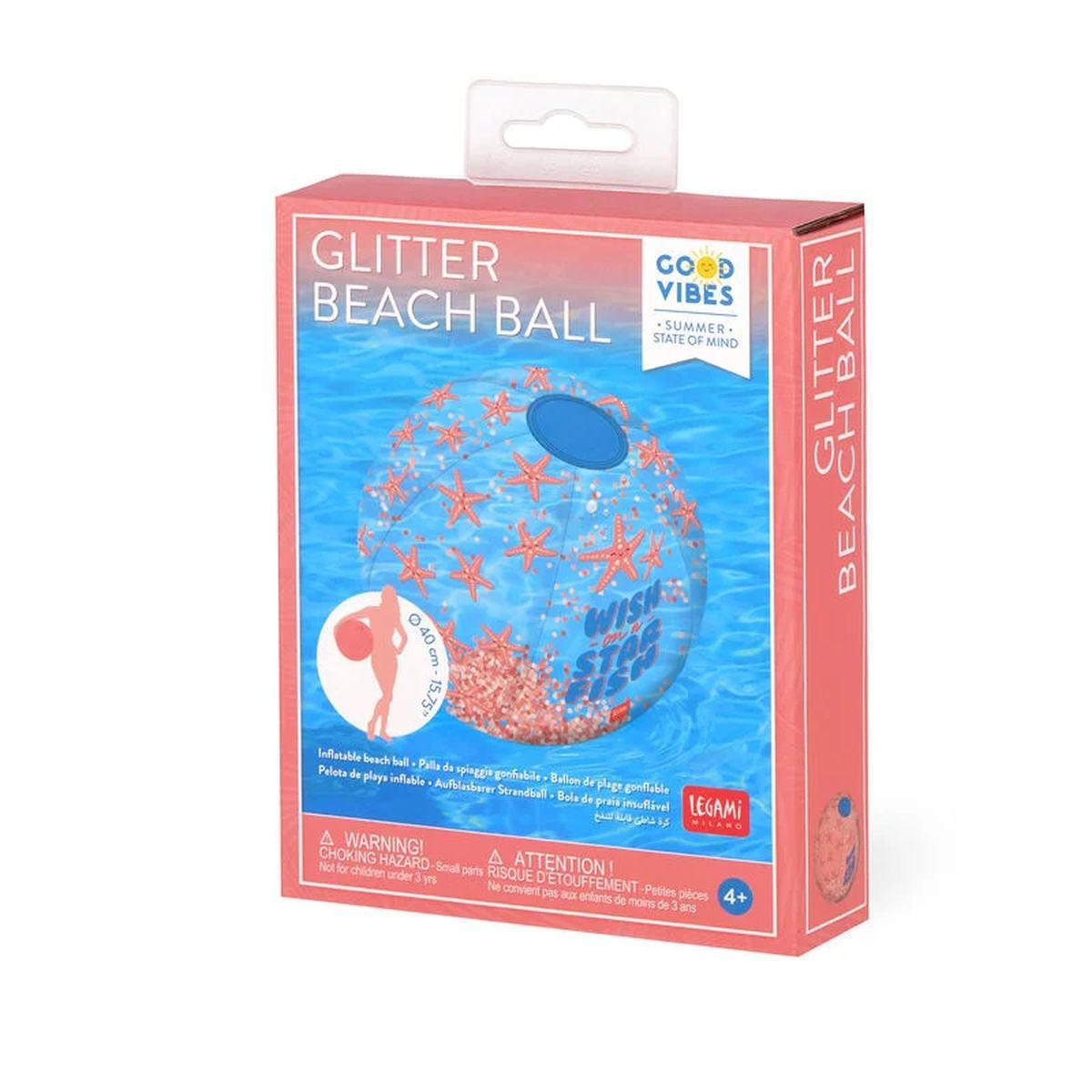 Legami - palla da spiaggia gonfiabile - glitter beach ball