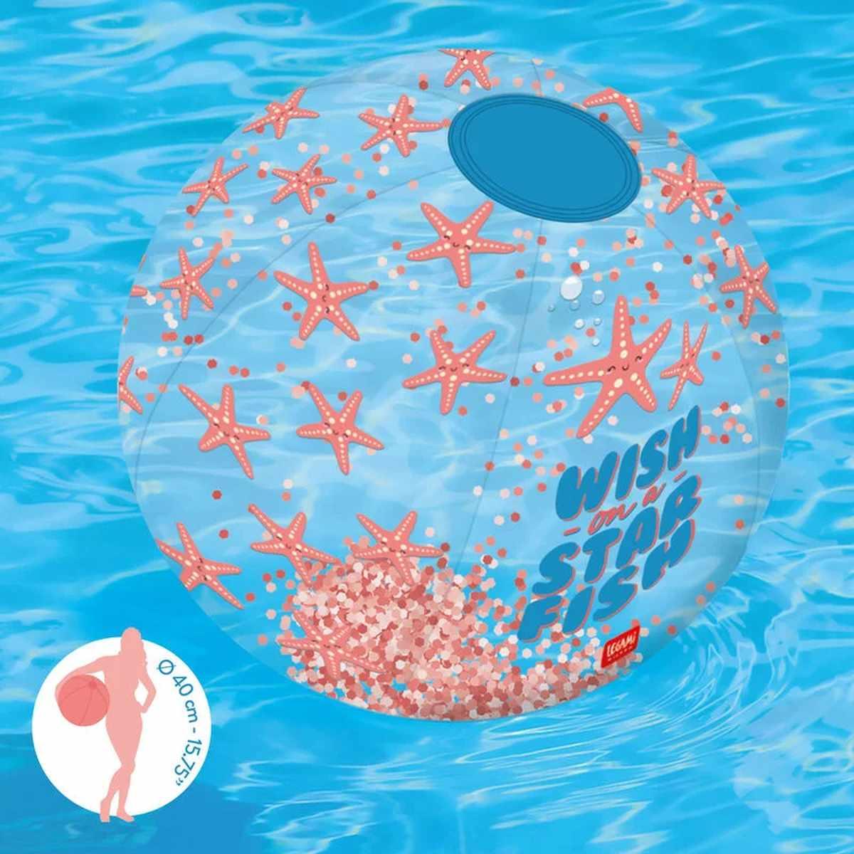 Legami - palla da spiaggia gonfiabile - glitter beach ball