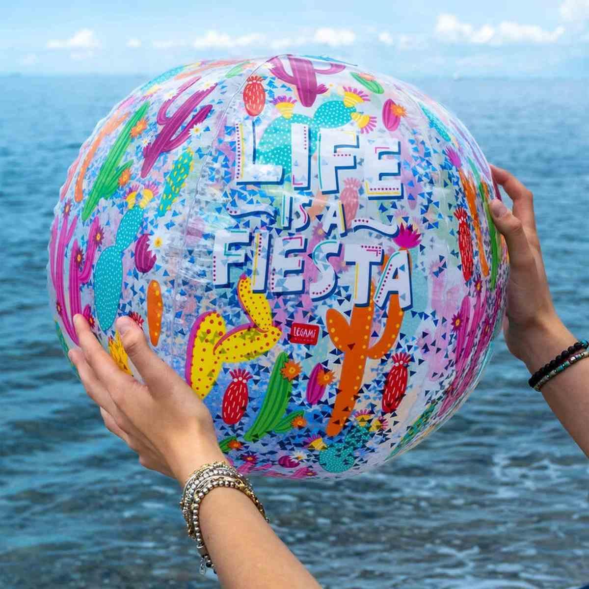 Legami - palla da spiaggia gonfiabile - glitter beach ball