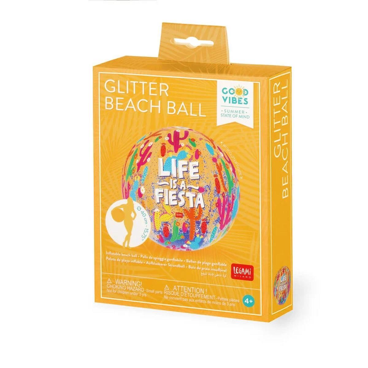 Legami - palla da spiaggia gonfiabile - glitter beach ball