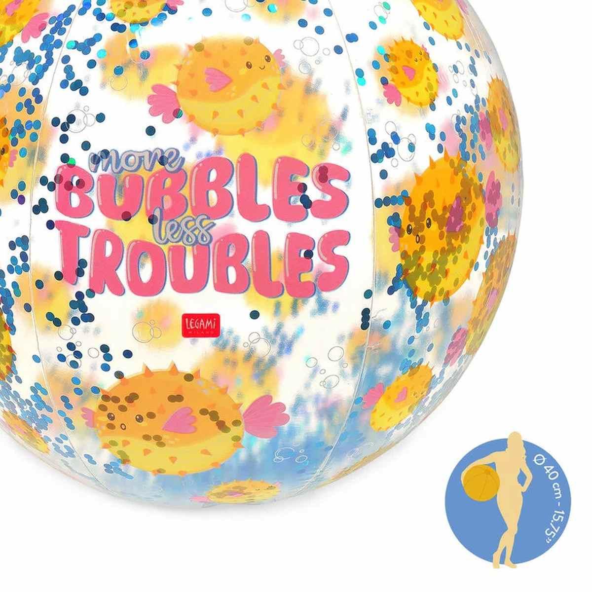 Legami - palla da spiaggia gonfiabile - glitter beach ball