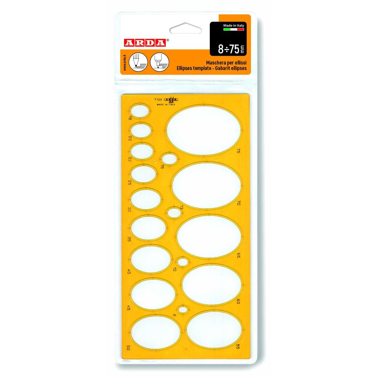 Arda - maschera per ellissi mm 8÷75
