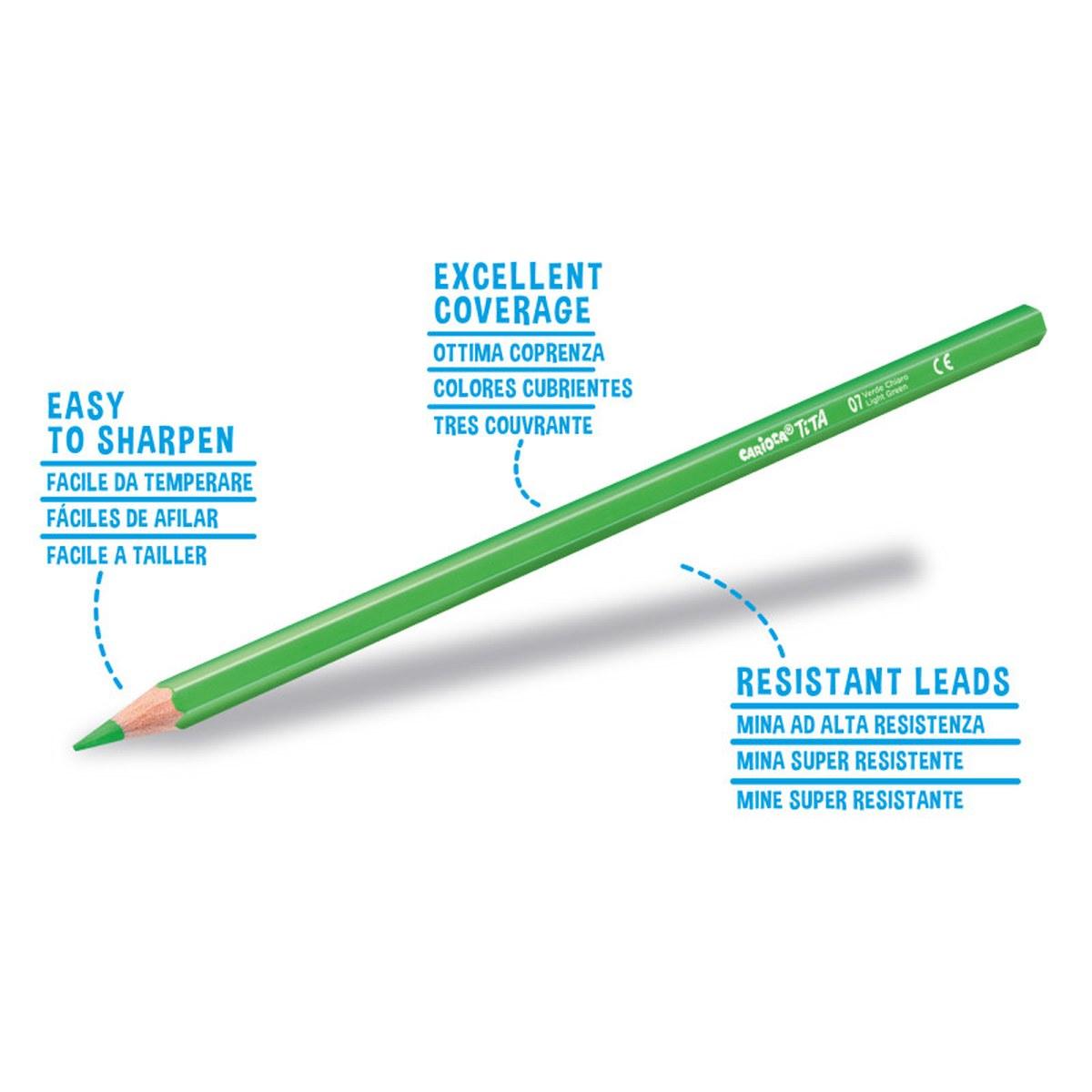 Carioca matite colorate tita in valigetta trasparente 120 pz